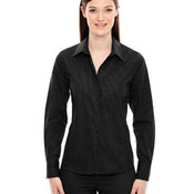 Ladies' Boardwalk Wrinkle-Free Two-Ply 80's Cotton Striped Tape Shirt