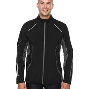 Men's Pursuit Three-Layer Light Bonded Hybrid Soft Shell Jacket with Laser Perforation