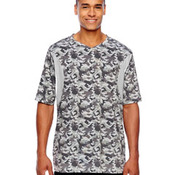 Men's Short-Sleeve Athletic V-Neck Tournament Sublimated Camo Jersey